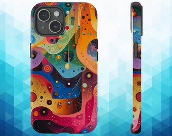 Abstract Art Phone Case: Colorful Protective iPhone, Samsung, Pixel