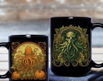 Halloween Mug Collection, Halloween Mugs, Halloween Variety, Spooky Mugs, Scary Mugs, Pumpkin Mugs, Witch Mugs, Vampire Mugs, Cthulhu Mugs