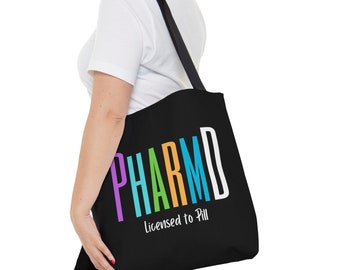 PharmD Tote Bag, Funny Pharmacy Student Graduation Gift