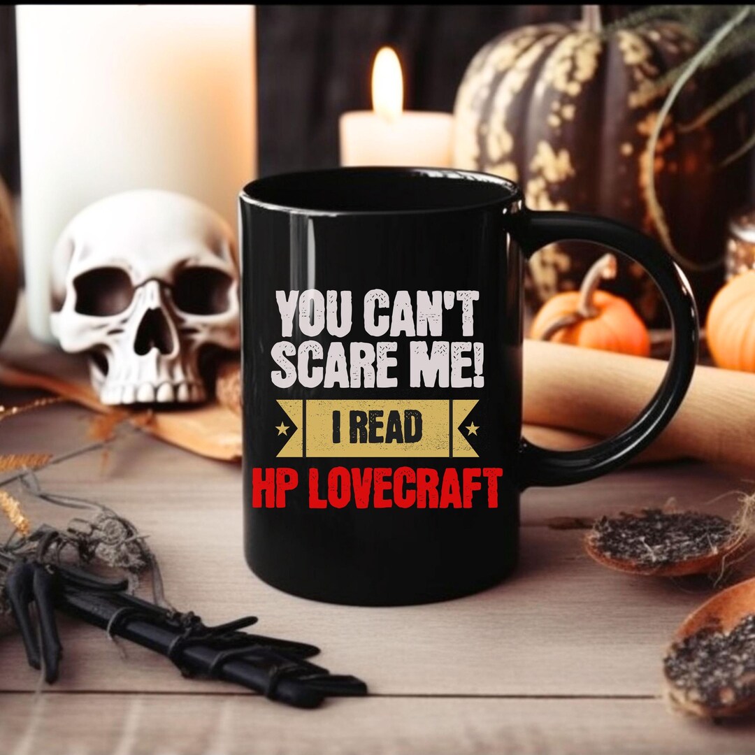 HP Lovecraft Mug, HP Lovecraft Fan Gift, Lovecraft Book Fan, Horror Novels Mug, Lovecraft Reader
