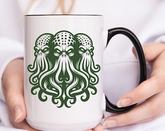 Cthulhu Coffee Cup, Cthulhu Gift, Cthulhu Mug, HP Lovecraft Mug, Miskatonic University, Ancient Ones, Call of Cthulhu Mug, Gothic Horror Mug