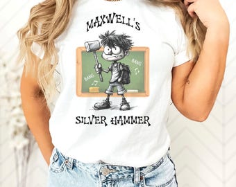 Maxwell's Silver Hammer Tee, Beatles Lyric T-Shirt, Gift for Beatles Fan, Classic Rock Shirt, Funny Rock Music Tee, Beatles cartoon Tee