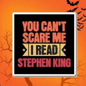 Stephen King Fridge Magnet, Stephen King Reader Gift, Horror Novel Reader Magnet, Halloween Decor, Scary Stories