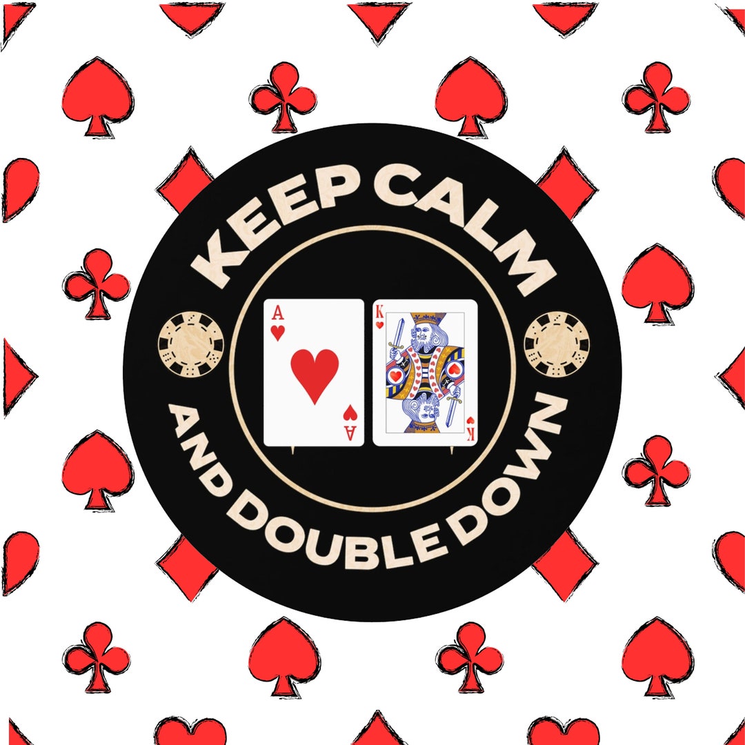 Blackjack Coasters, Double Down, Game Night Coaster, Rec Room Decor