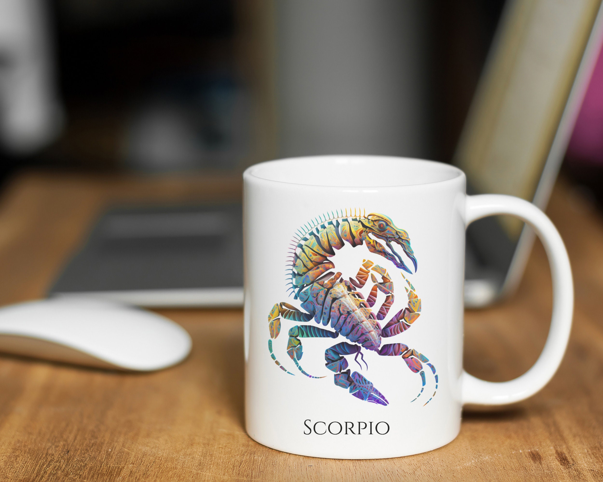 Scorpio Mug, Scorpio Coffee Cup, Scorpio Birthday, Scorpio Present, Scorpio Star Sign, Scorpio Zodiac Gift, Scorpio Astrology, Scorpio Art