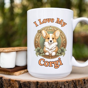 Corgi Mug, Corgi Gifts, Cute Corgi Coffee Cup, Corgi Lovers, Corgi Mom Gift, Corgi Mom Mug, Corgi Dog, Love My Corgi Mug, Corgi Family Gift