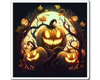 Spooky Jack O' Lanterns Halloween Magnet