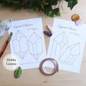Crystal Stained Glass Pattern: Cluster Designs (Digital Download)