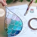 Fish Scales Mermaid Stained Glass Pattern, PDF & PNG Digital Download ...