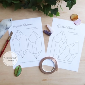 Crystal Stained Glass Pattern: DIY Geometric Gem (Digital Download)