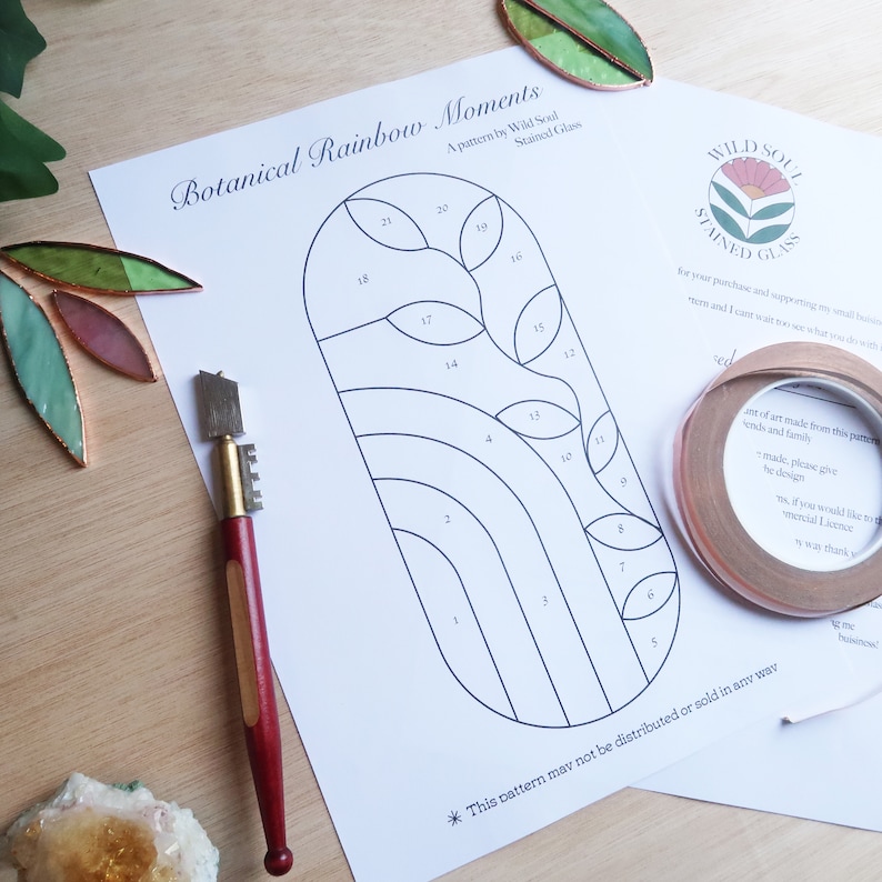 MULTIPACK X 2 Rainbow Stained Glass Pattern Stained Glass - Etsy