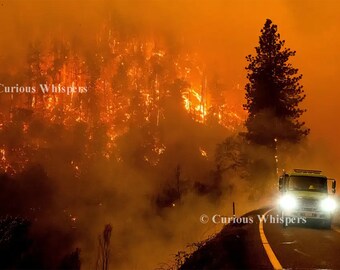 1987 Klamath National Forest Fire - Greeting Card