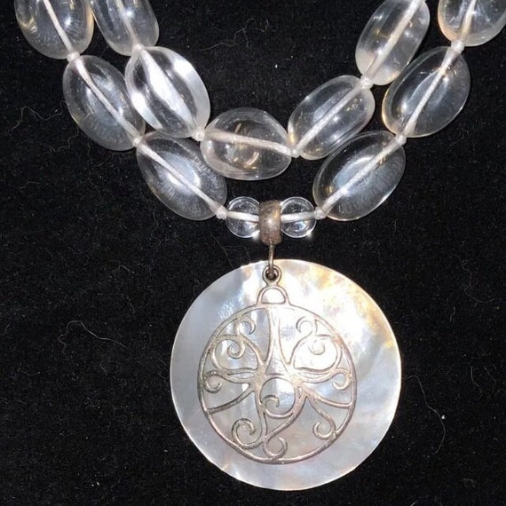 Luc Kieffer Sterling Silver and Mother of Pearl S… - image 3