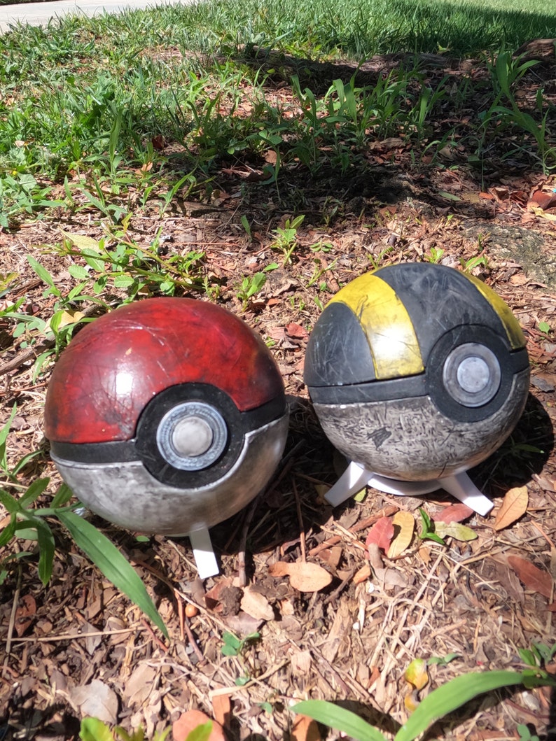3d Printed Pokeballs damaged Looking Etsy