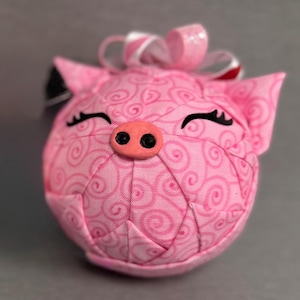 Pig Quilted Ornament