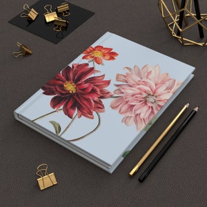 Journal Hardcover, Matte, Classic Vintage Floral Design