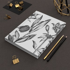 Journal Hardcover, Matte, Classic Vintage Floral Design