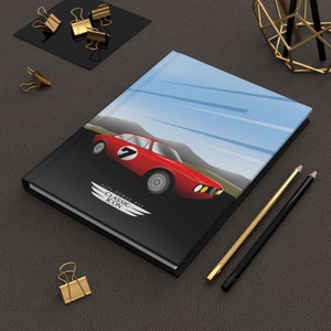 Journal Hardcover, Matte, Classic Car, Vintage Alfa Romeo