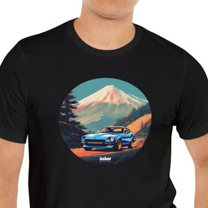 Vintage 240z Classic Car, JDM classic, Retro Style Art, Unisex Jersey Short Sleeve Tee
