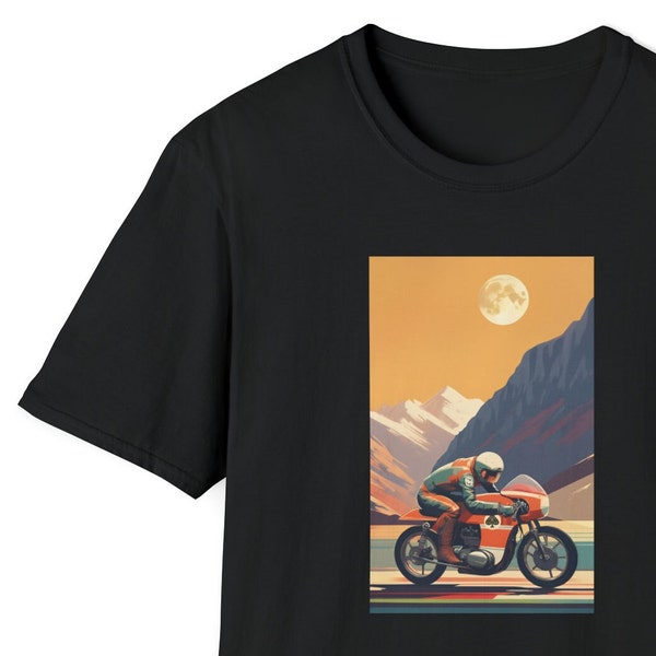 Vintage Cafe Racer Motorcycle T-Shirt, Gift for Biker/Motorcyclist