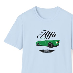 Alfa Romeo GTV, classic car, vintage, automobile, Italian car, car culture, Classic Italian car, Vintage 60&#39;s, Unisex Softstyle T-Shirt
