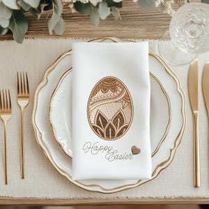 イースターの機械刺繍デザイン。ヴィンテージフローラルエッグマシンファイル。今すぐダウンロード