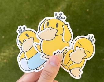 Psyduck Waterproof Stickers