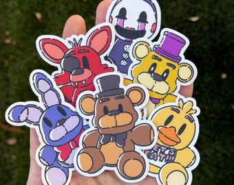 Fnaf Inspired Pushies Stickers