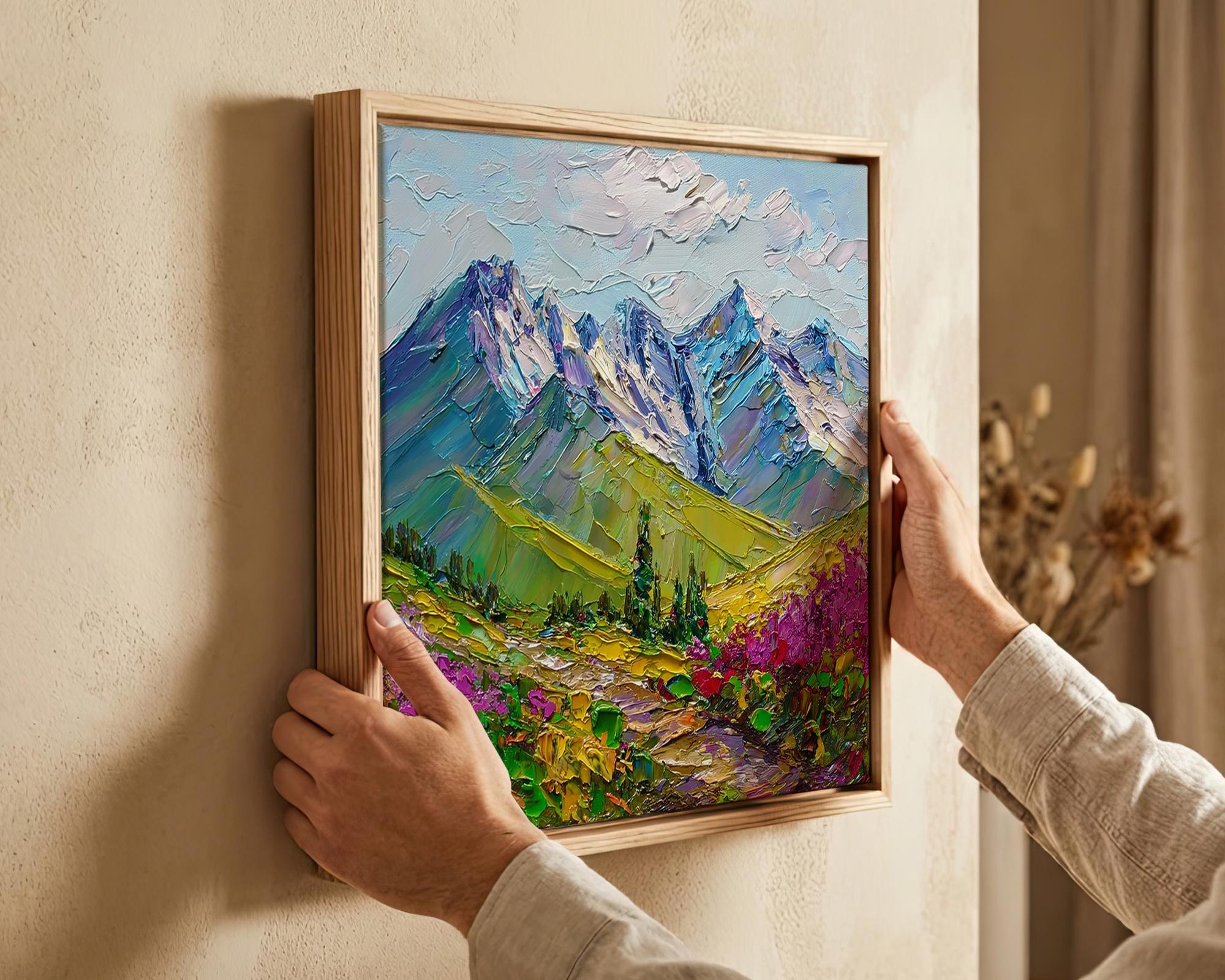 Rocky Mountain Landscape Original Oil Painting Colorado Wall Art ...