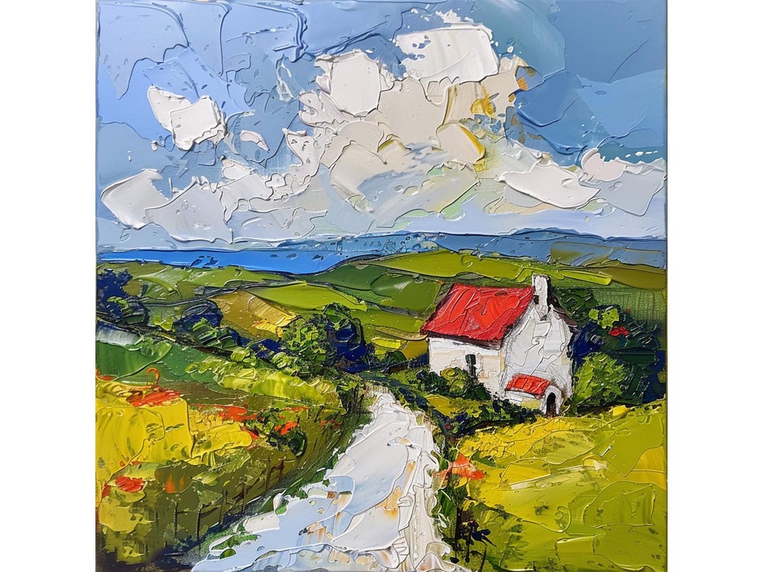 Irish Cottage Painting Ireland Countryside Original Fine Art Irish ...