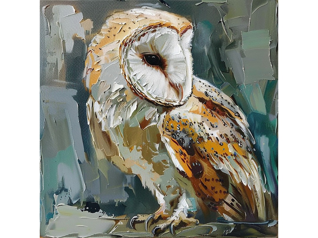 油絵　メンフクロウ　「知る」 il_1080xN.6008131359_k69b.jpg