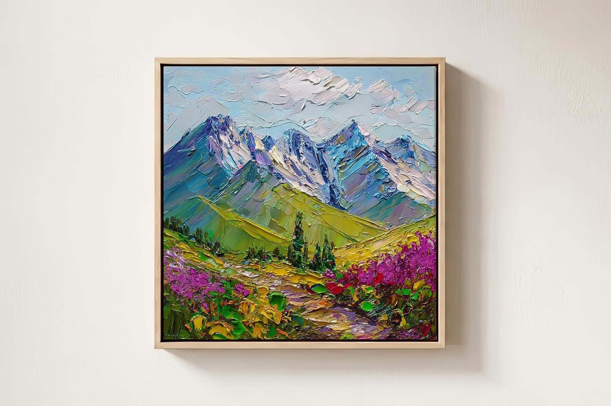 Rocky Mountain Landscape Original Oil Painting Colorado Wall Art ...