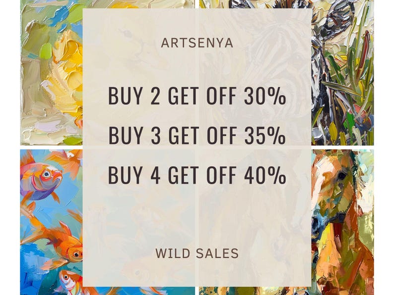 Yellow Duckling Painting on Canvas Animals Baby Original Canvas Fine