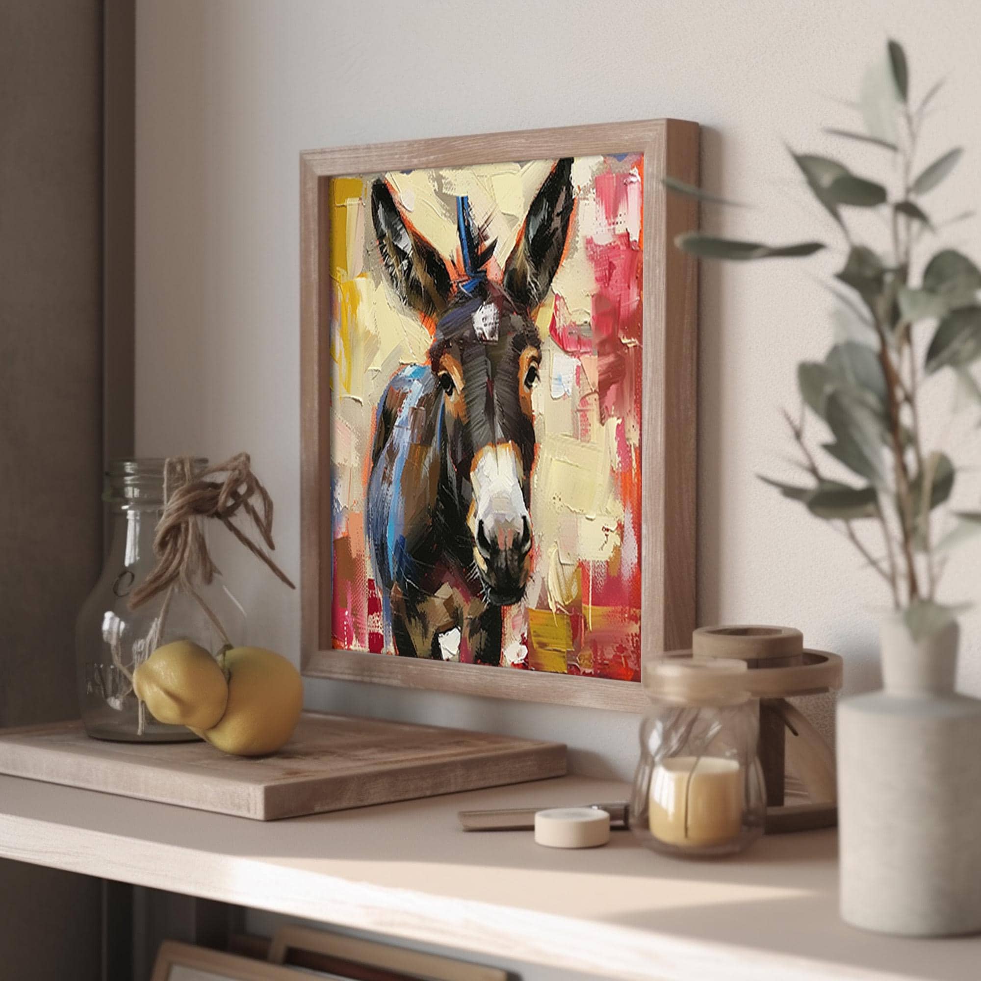 donkey-original-painting-on-canvas-animals-canvas-fine-art-farm-animals
