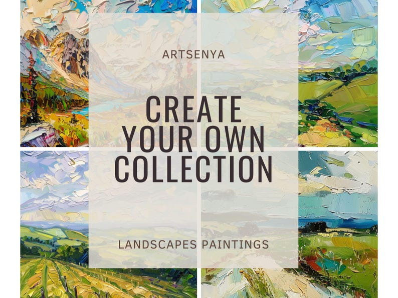 Cascade Range Mountains Painting on Canvas Oregon Landscape Impasto