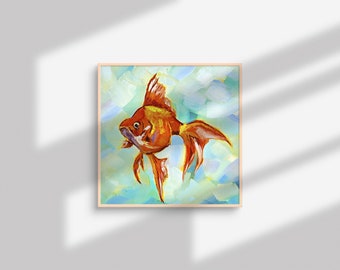 油彩画　金魚の群れ e m89474301140_1.jpg?1616330312
