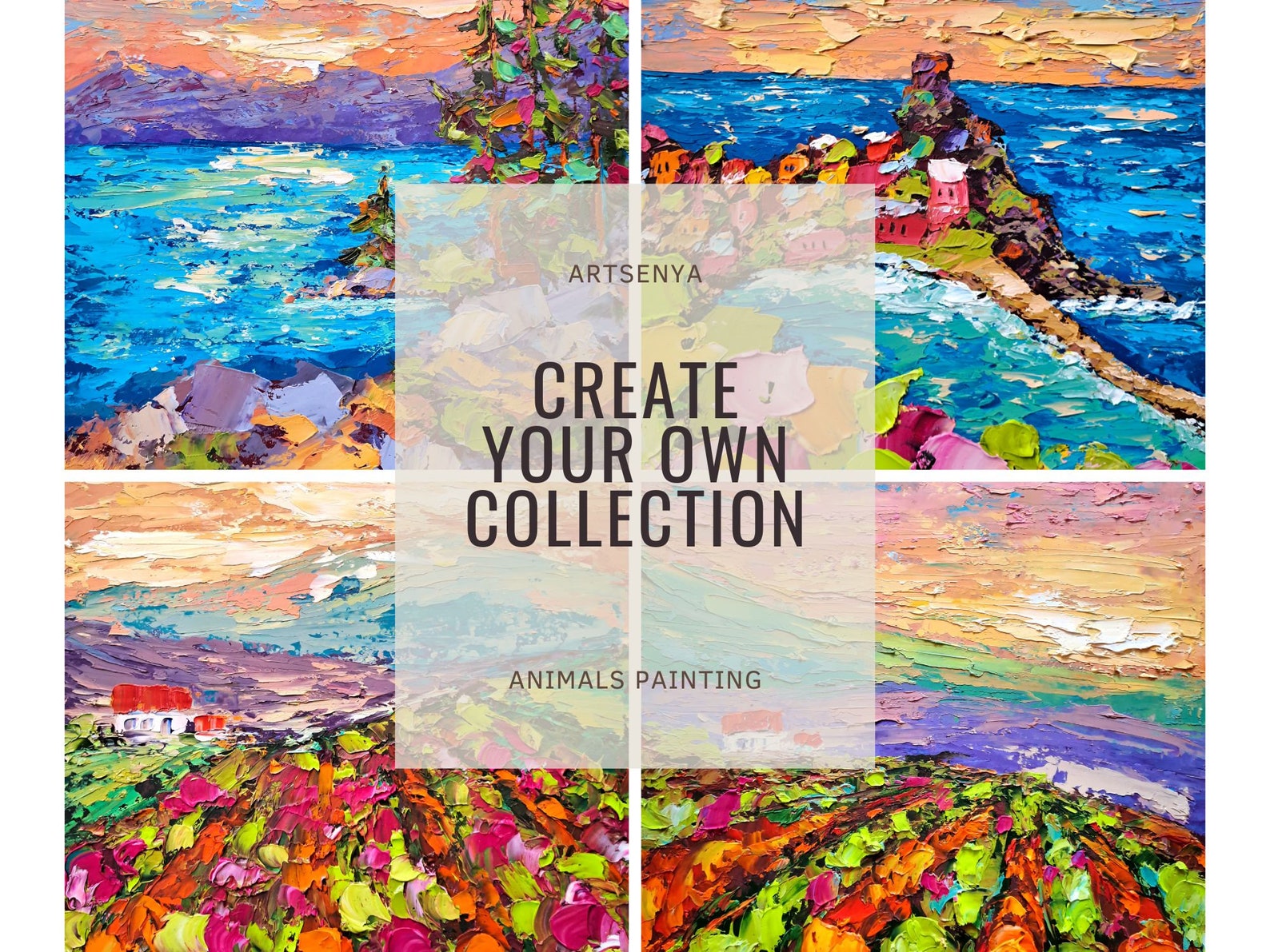 Tahoe Lake Oil Painting California Original Art Pine Trees Impasto ...