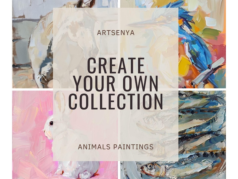 Horse Canvas Original Fine Art White Horse Artwork Farm Animals Wall