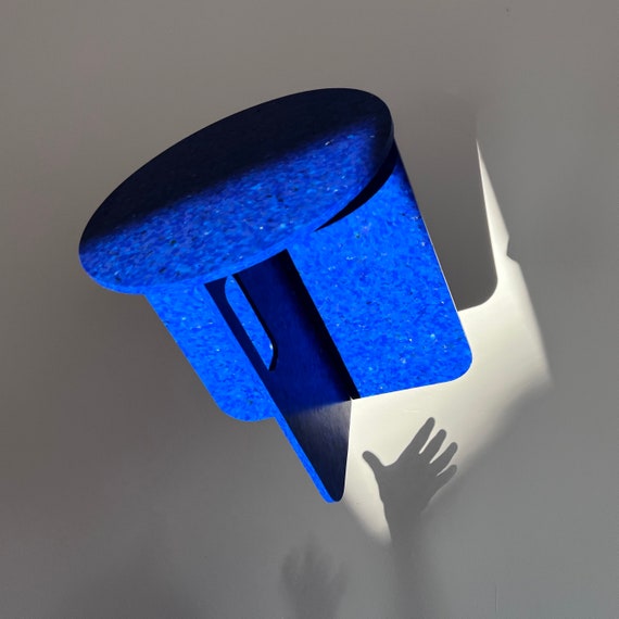 Recycled Plastic Stool/Coffee Table/Bedside Stand | Custom Colours and Handmade to Order in Europe