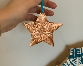 Handmade Star Decoration in Copper Paper