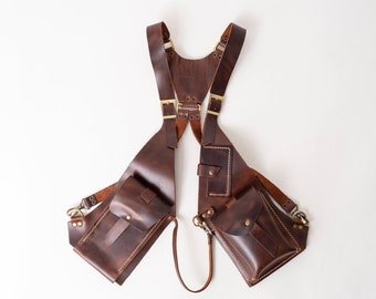 Leather Holster Bag/ Leather Harness Bag/ Shoulder Holster - Etsy