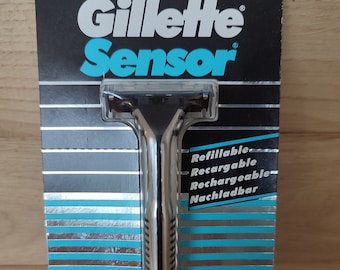 Set sensore Gillette vintage NOS con 1 cartuccia