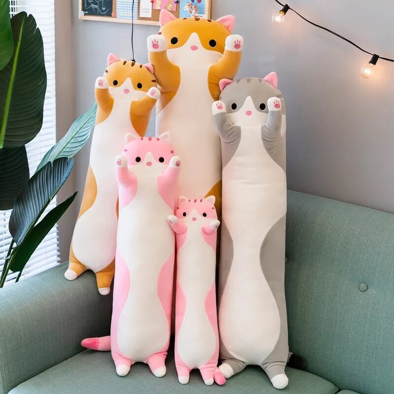 long cat sofa plush pillow