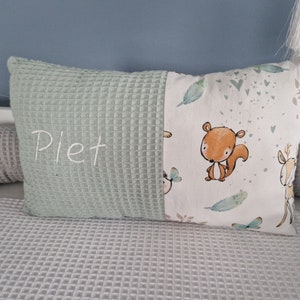 almohada personalizada con nombre
