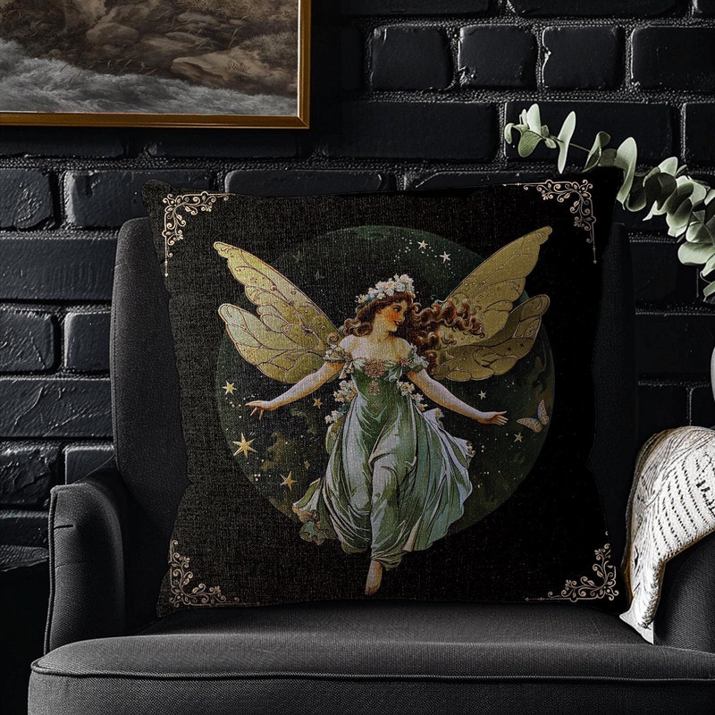 SMALL SQUARE CUSHION GOTHIC GODDESS