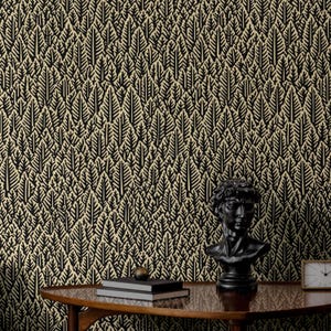 Kiefernwald Wallpaper | Wald Schlafzimmer Badezimmer Statement Wand | Abnehmbar, Peel Stick, Vorgeklebt | Bbeige Baum Tapete