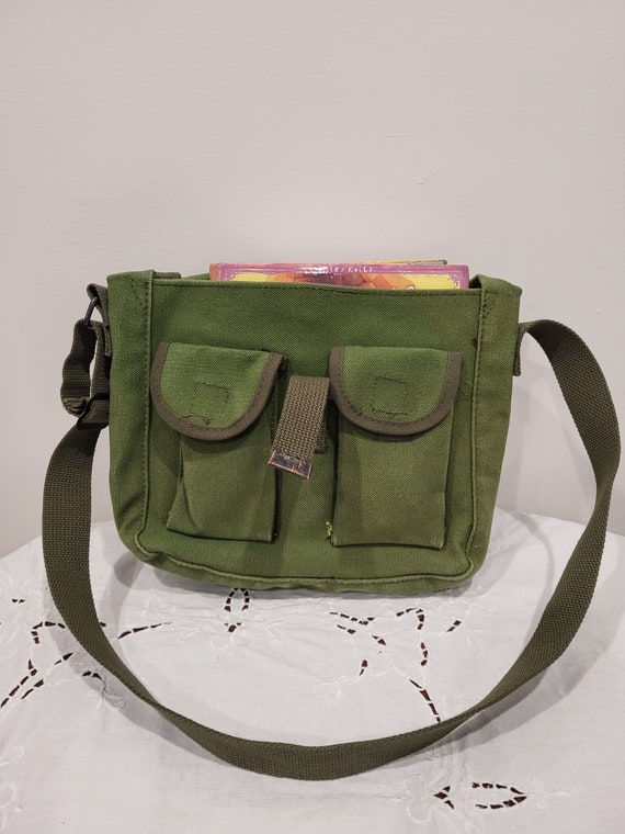 Canvas Ammo Olive Green Shoulder Bag - image 5