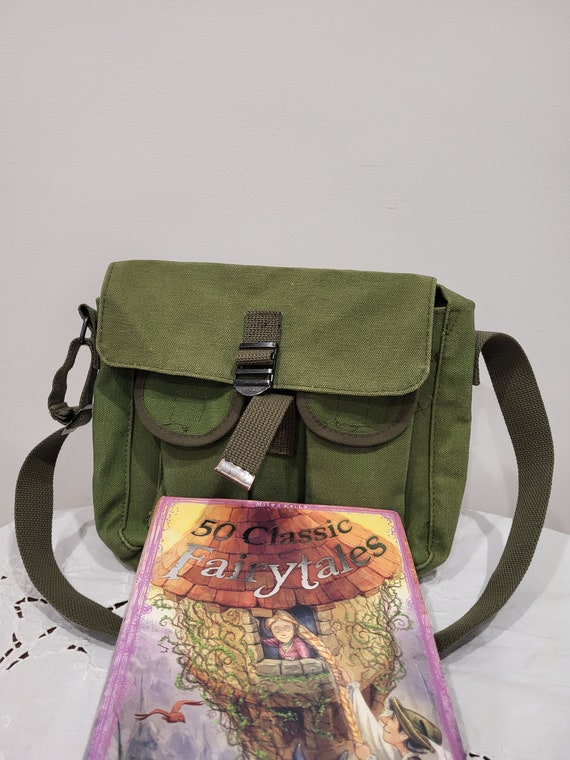 Canvas Ammo Olive Green Shoulder Bag - image 6