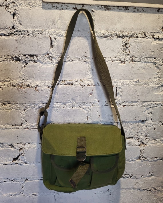 Canvas Ammo Olive Green Shoulder Bag - image 1