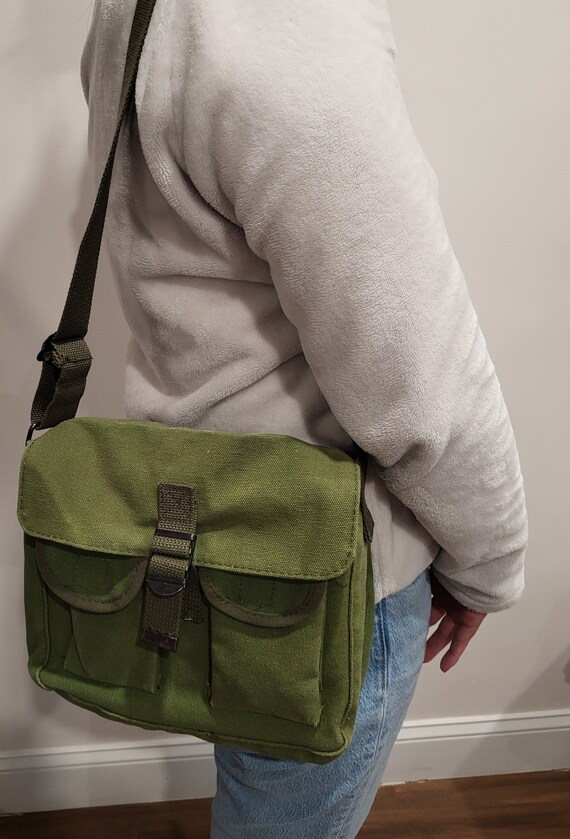 Canvas Ammo Olive Green Shoulder Bag - image 7